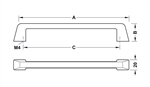 Tay Nắm Tủ 355mm H1375 Hafele 106.69.668