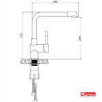 Vòi Rửa Chén Konox KN1205