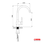 Vòi Rửa Chén Konox KN1206