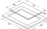 Bếp từ 3 vùng nấu Hafele HC-I773D 536.01.905/ Nhập Khẩu Tây Ban Nha/ Kính Schott Ceran Germany