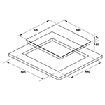 Bếp từ 3 vùng nấu Hafele HC-I603D 536.61.631