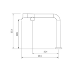 Vòi rửa chén nóng lạnh Malloca MF-070 / Đồng thau sơn giả đá, màu đen