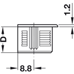 Chốt Nối Rafix M20 Hafele 263.20.131