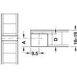 Chốt Nối S20 Rafix 20 Hafele 263.20.847