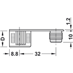 Chốt Nối S20 Rafix 20 Hafele 263.20.847