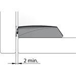 Đế Cho Nêm Nhấn Loại Dài Màu Xám Hafele 356.12.527