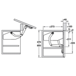 Bộ Hộp Lực Free Swing S8SW Hafele 372.34.612