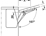 Bộ Hộp Lực Flap Fitting Hafele 372.91.413