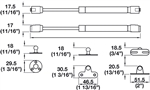 Pittong Đẩy Cánh Tủ 60N Hafele 373.82.906