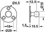 Pittong Đẩy Cánh Tủ 60N Hafele 373.82.906