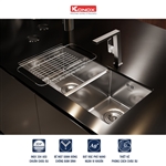 Chậu Rửa Chén 2 Hộc Undermount sink Konox KN8144DU