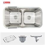 Chậu Rửa Chén 2 Hộc Undermount sink Konox KN8246DUA