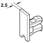 Bộ Phụ Kiện Cửa Trượt Tủ Kính Hafele 415.13.104