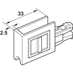 Bộ Phụ Kiện Cửa Trượt Tủ Kính Hafele 415.13.104