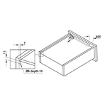 Ray Âm Nhấm Mở 450mm Hafele 433.32.174