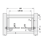 Ray Âm Nhấm Mở 450mm Hafele 433.32.174