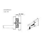 Ray Bi Không Giảm Chấn 500mm Hafele 494.02.455