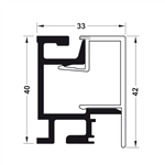 Thanh Nhôm Gắn Tường Dài 600mm Hafele 521.00.006