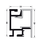 Thanh Nhôm Gắn Tường Dài 900mm Hafele 521.00.009