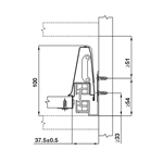 Ray Hộp Alto Giảm Chấn H84mm Hafele 552.75.005