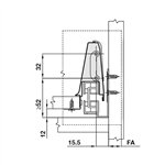 Ray Hộp Alto Giảm Chấn H84mm Hafele 552.75.005