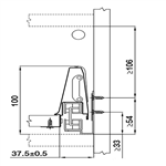 Ray Hộp Alto Giảm Chấn H135mm Hafele 552.77.085