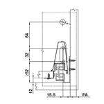 Ray Hộp Alto Giảm Chấn H135mm Hafele 552.77.085