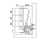 Ray Hộp Alto Giảm Chấn H135mm Hafele 552.77.085