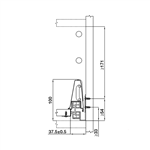 Ray Hộp Alto Giảm Chấn H199mm Hafele 552.79.785