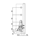 Ray Hộp Alto Giảm Chấn H199mm Hafele 552.79.785