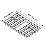 Khay Chia Classico 900mm Hafele 556.52.249