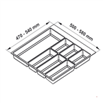 Khay Chia Classico 600mm Hafele 556.52.746