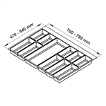 Khay Chia Classico 800mm Hafele 556.52.748