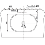 Chậu Lavabo Đặt Bàn Sapporo Hafele 588.79.030