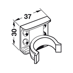 Bas Kẹp Chân Tủ Bắt Vít Hafele 637.45.906