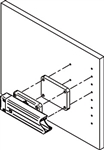 Miếng Đệm ABS Cho Phụ Kiện Khung Kéo Hafele 805.78.751