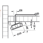 Đèn Led Chiếu Hệ 12V Hafele 833.72.040