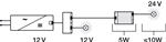 Biến Áp Đèn Led 12V Sang 24V Hafele 833.77.934