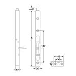 Chốt Âm 300mm Hafele 911.62.681