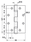 Bản Lề Lá 2 Vòng Bi Hafele 926.98.133