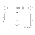 Nẹp Kính Chữ L Inox Mờ Hafele 981.00.030