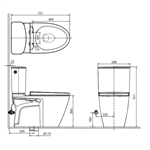 Bồn cầu 2 khối Inax ACT-602VN