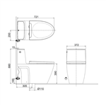 Bồn cầu 1 khối Inax ACT-902VN