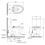 Bàn Cầu Hai Khối ToTo CS818CDW12#XW