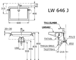 Chậu Rửa Bán Âm Bàn ToTo LW646JW/F