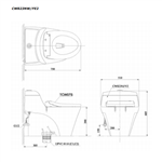 Bàn Cầu Một Khối ToTo CW823NWFE2 Kèm Nắp Rửa Cơ Ecowasher