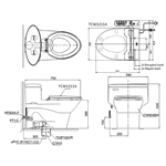 Bàn Cầu Một Khối ToTo MS904E4