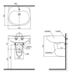 Chậu Rửa Chân Lửng ToTo LHT239CR#W