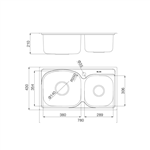 Chậu rửa chén Inox Malloca MS 1011P