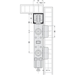 Bánh Xe Silent-Fold 40 Hafele 409.61.750